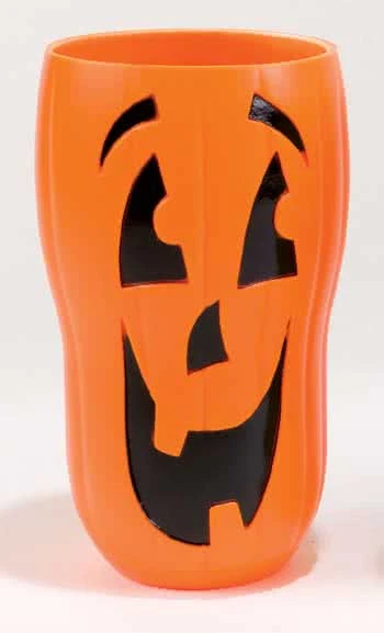 Halloween Trinkbecher Kürbis Orange 1 Halloween Trinkbecher Kürbis Orange