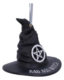 Bad Ass Witch Hängedeko Ornament 9cm -Halloween Serien Geschäft bad ass witch haenge ornament bad ass witch hanging ornament hexendeko 53382 04