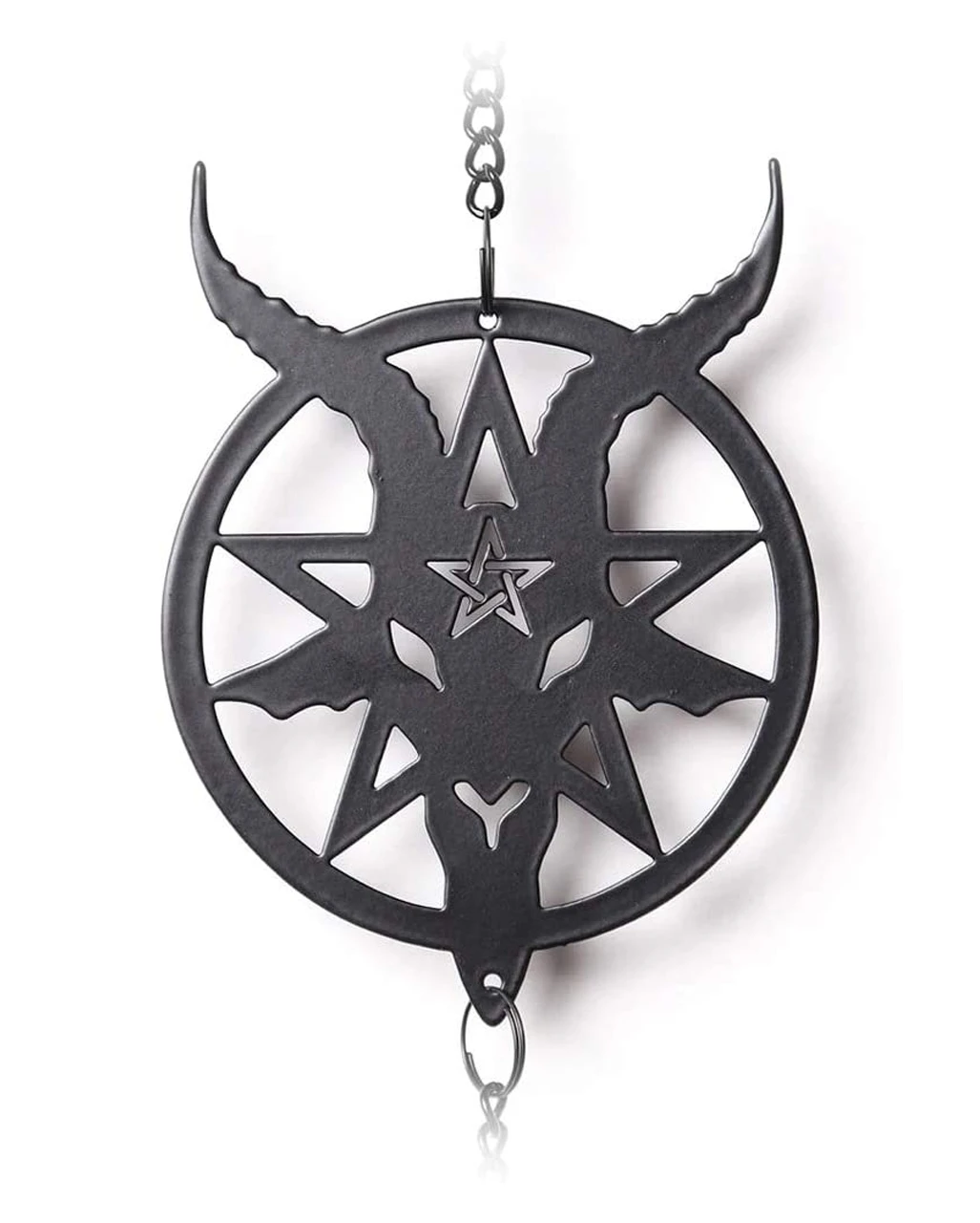 Baphomet Metall Windspiel Hängedeko 2 Baphomet Metall Windspiel Hängedeko – Bild 2