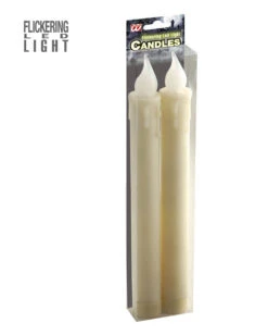 LED Tropfkerzen Set Beige -Halloween Serien Geschäft beige led kerzen als deko led flackering candels halloween deko 38680 03 1