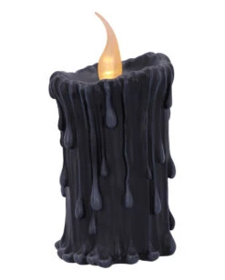 Schwarze Magie LED Kerze 19cm -Halloween Serien Geschäft black magic led kerze black magic led candle halloween deko gothic deko 54011 02