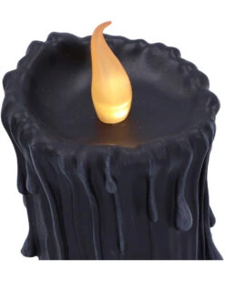 Schwarze Magie LED Kerze 19cm -Halloween Serien Geschäft black magic led kerze black magic led candle halloween deko gothic deko 54011 05