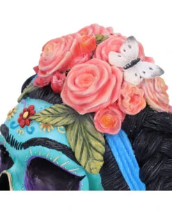 Calavera De Azucar Totenschädel 19cm -Halloween Serien Geschäft calavera de azucar totenkopf calavera de azucar skull dia de los muertos figur 54563 05