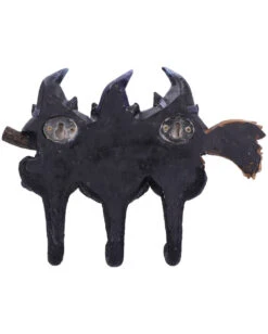3 Kätzchen Mit Hexenhut Als Schlüsselbrett 10 3 Kätzchen Mit Hexenhut Als Schlüsselbrett -Halloween Serien Geschäft drei hexen kaetzchen als schluesselbrett witches helpers key hanger halloween wohnaccessoire 52694 05
