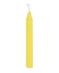 Gelbe "Erfolg" Hexenkerzen 12 St. -Halloween Serien Geschäft gelbe erfolg zauberkerzen yellow success spell candles wicca candles gothic deko 50679 02