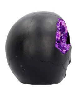 Geode Totenschädel Mit Violettem Gothic Glitter -Halloween Serien Geschäft geode totenkopf mit violetten gothic glitzer geode skull with purple gothic glitter 39526 05