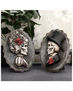 Gothic Skelett Gentleman Day Of The Dead Wand- & Standbild -Halloween Serien Geschäft gothic skelett gentleman day of the dead wandbild gothic skeleton gentleman wall plaque gothic deko 39302 6