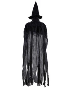 Böse Hexe Hängefigur Grau 180cm -Halloween Serien Geschäft graue hexe haengefigur 180cm grey witch hanging figure halloween figur zum aufhaengen 53367 3