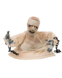 Mumie Halloween Animatronic 40cm -Halloween Serien Geschäft groundbreaker mumie animatronic 40cm halbierte mumie halloween dekofigur animated mummy 36298 04