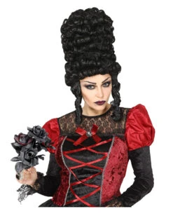 Schwarze Witwe Brautstrauß Mit Schwarzen & Roten Rosen -Halloween Serien Geschäft halloween brautstrauss mit schwarzen und roten rosen black widow bouquet with red and black roses 38618 03