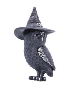Walpurgisnacht Eule Mit Hexenhut 13,5cm -Halloween Serien Geschäft halloween eule mit hexenhut walpurgisnacht eule mit hexenhut halloween owl with witch hat 50745 04