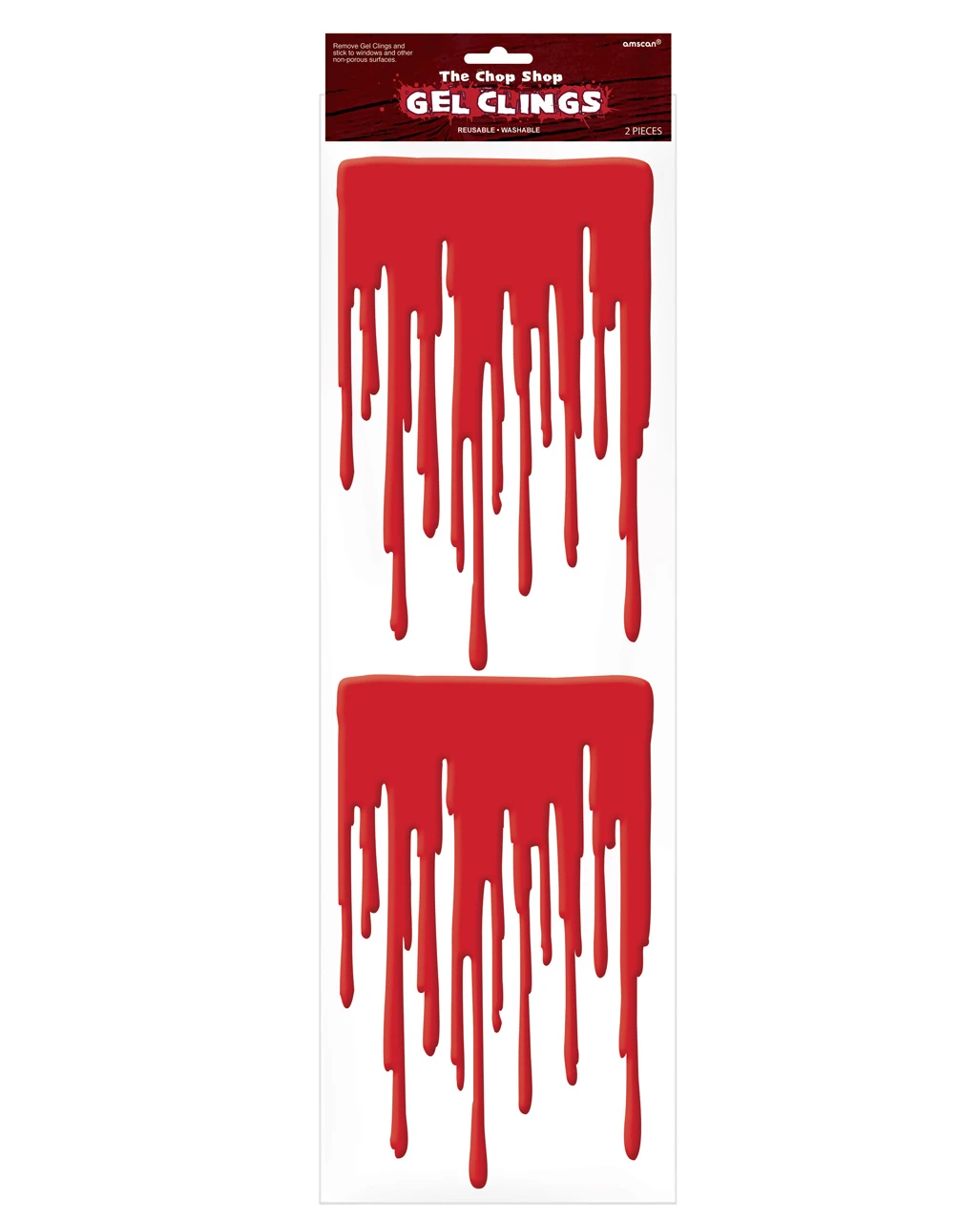 Halloween Fensterblut Aufkleber 2 St. 1 Halloween Fensterblut Aufkleber 2 St.