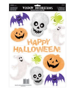 11-tlg. Halloween Glitzer Sticker Set