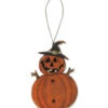 Holz Ornament Halloween Kürbis 8cm