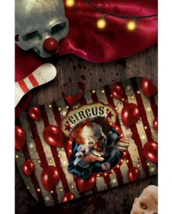 Horror Clown Zirkus Halloween Tablett -Halloween Serien Geschäft halloween horrorclown circus tablett halloween horror clown circus tray horror zirkus dekoration 53169 2