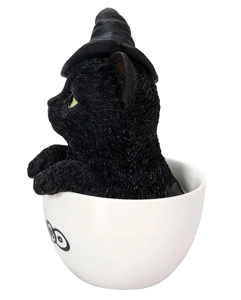 Halloween Katze In Teetasse 16cm 2 Halloween Katze In Teetasse 16cm – Bild 2