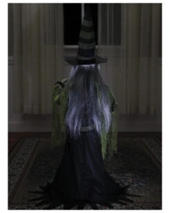 Hexe Mit Hexenkugel Halloween Animatronic -Halloween Serien Geschäft hexe mit wahrsagekugel halloween animatronic fortune teller witch halloween animated prop horror und halloween deko 51248 3