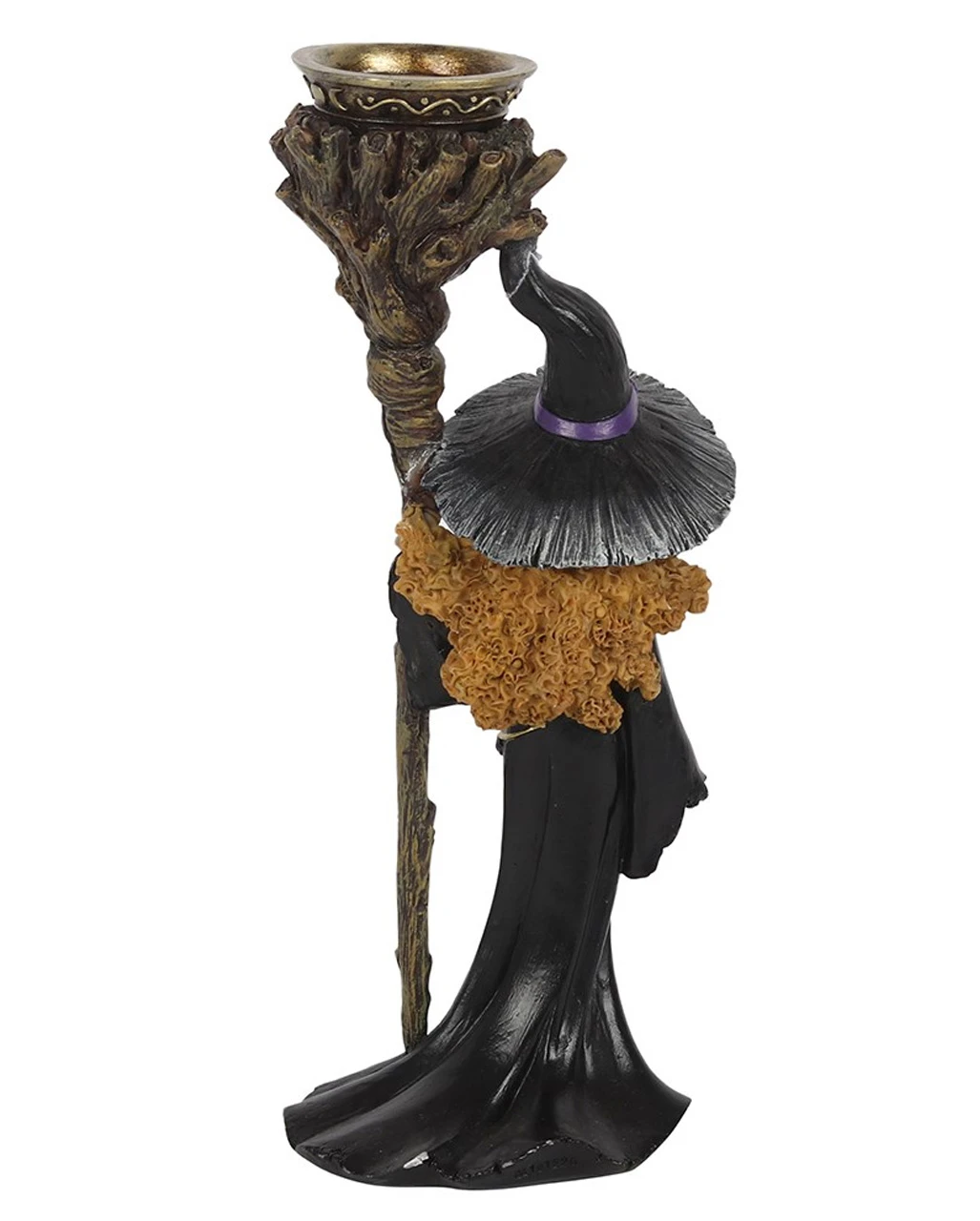 Hexe Mit Magierstab Backflow Räucherkegelhalter 3 Hexe Mit Magierstab Backflow Räucherkegelhalter – Bild 3
