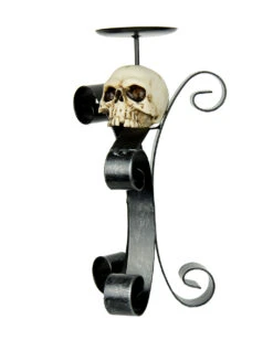 Kerzenhalter Mit Totenschädel