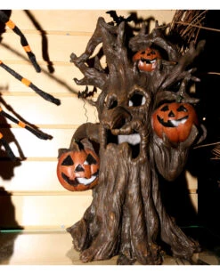 Halloween Geisterbaum Mit LED 45cm -Halloween Serien Geschäft kuerbis geisterbaum mit led 45cm haunted pumpkin tree with led halloween deko baum 54648 3