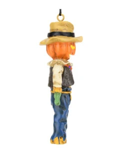 Kürbis Vogelscheuche Christbaumkugel 9,5cm -Halloween Serien Geschäft kuerbis vogelscheuche weihnachtskugel halloween und horror weihnachtsdeko scarecrow ornament 54755 4