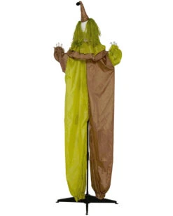 Horror Clown Standfigur Mit Leuchtaugen 180cm -Halloween Serien Geschäft lebensgrosse horror clown figur mit licht 180cm life size horror clown figure with light halloween standfigur clown 53363 3