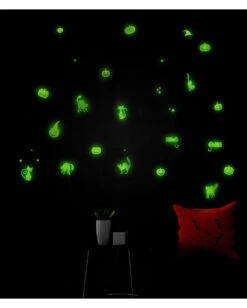 Leuchtende "Kürbisse & Katzen" Halloween Sticker -Halloween Serien Geschäft leuchtende halloween sticker kuerbisse und katzen glow in the dark halloween sticker pumpkin and cats 51727 03