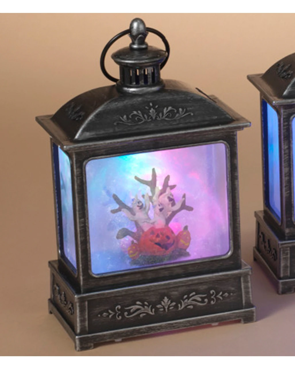 Leuchtende Halloween Baum Wasserkugel Laterne 21cm 2 Leuchtende Halloween Baum Wasserkugel Laterne 21cm – Bild 2