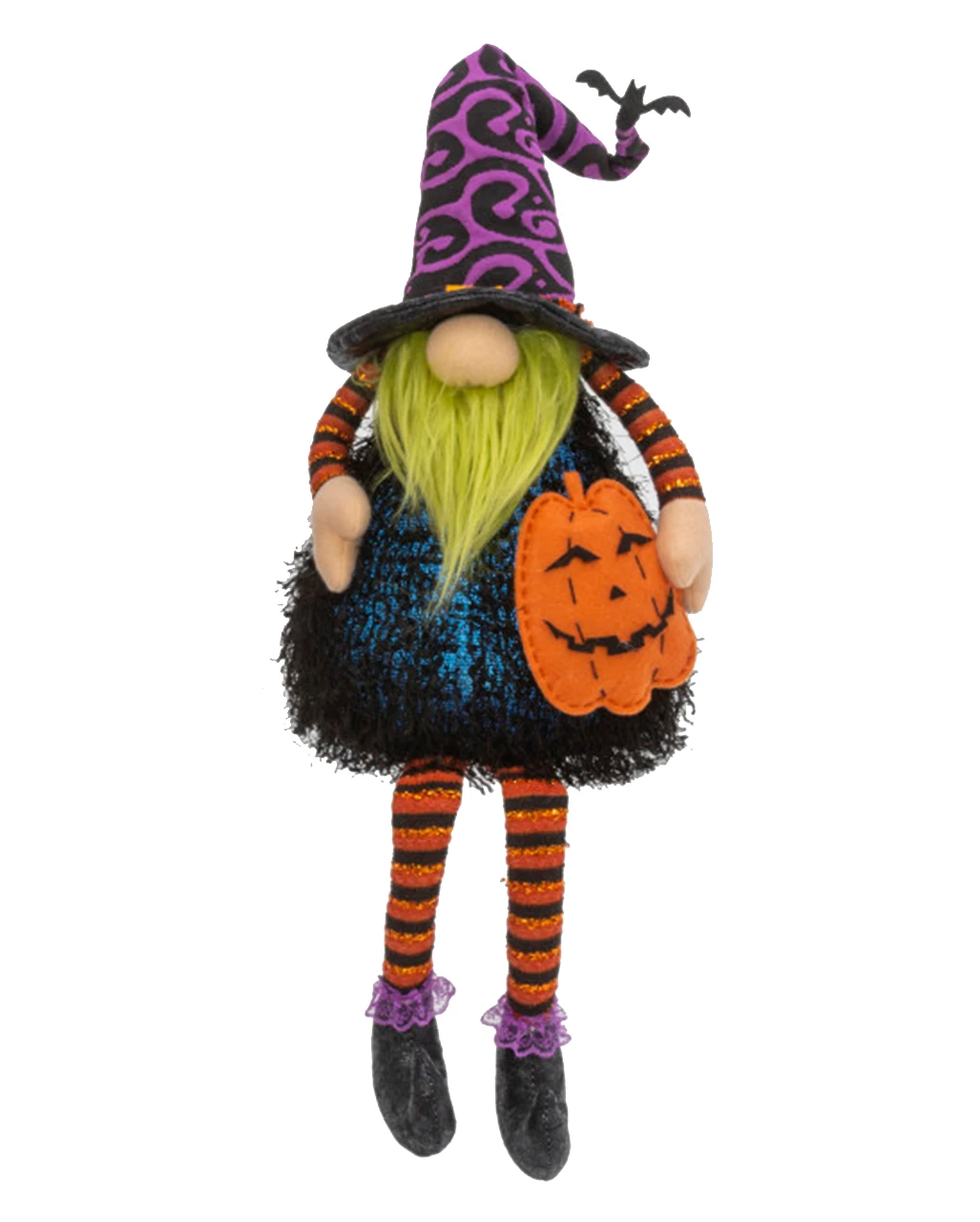 Leuchtender Halloween Zwerg Kantenhocker Mit Kürbis 75cm 1 Leuchtender Halloween Zwerg Kantenhocker Mit Kürbis 75cm