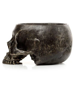 Marmorierter Gothic Totenschädel Pflanzentopf -Halloween Serien Geschäft marmorierter gothic totenkopf pflanzenschale gothic totenschaedel pflanzenschale gothic skull plant pot 54615 04
