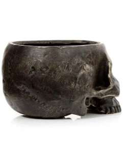 Marmorierter Gothic Totenschädel Pflanzentopf -Halloween Serien Geschäft marmorierter gothic totenkopf pflanzenschale gothic totenschaedel pflanzenschale gothic skull plant pot 54615 05
