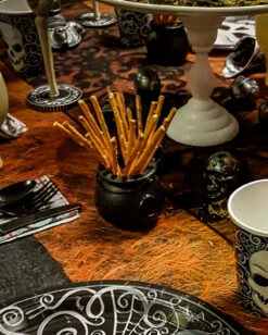 Mini Hexenkessel 12er Packung -Halloween Serien Geschäft mini hexenkessel halloween hexenkessel trick or treat koerbchen suesses oder saures geschenk kessel 19461 2