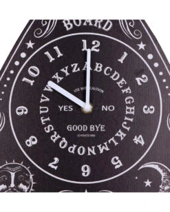 Hexenbrett Wanduhr 34cm -Halloween Serien Geschäft ouija board wanduhr hexenbrett wanduhr wahrsagebrett wanduhr spirit board wallclock 53300 05