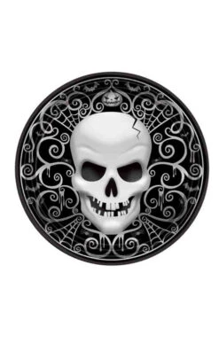 Totenkopf Pappteller Halloween 8 St.