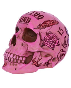 Pinke Tattoo Fund Totenschädel Spardose -Halloween Serien Geschäft pinke tattoo fund totenkopf spardose pinke tattoo fund money box totenschaedel geschenkartikel 54552 02
