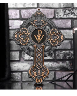 Powerwolf Metal Is Religion Wandbild 31cm -Halloween Serien Geschäft powerwolf metal is religion wand relief powerwolf metal is religion wall plaque powerwolf merchandise 51499 07