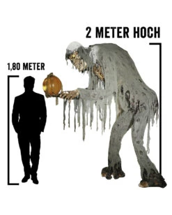 Großer Jack Reaper Mit Sprechendem Kürbis Halloween Animatronic -Halloween Serien Geschäft riesiger jack reaper mit sprechendem kuerbis halloween animatronic prowling jack reaper halloween prop animatronic horror und halloween deko 51244 4