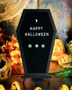 Sarg Buchstabentafel -Halloween Serien Geschäft sarg buchstabentafel coffin letterboard halloween und gothic deko 51485 5