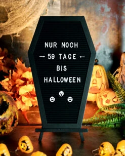 Sarg Buchstabentafel -Halloween Serien Geschäft sarg buchstabentafel coffin letterboard halloween und gothic deko 51485 6