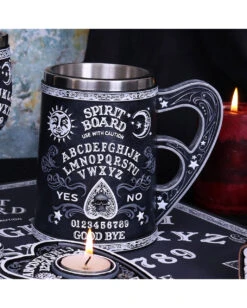 Ouija Board Bierkrug -Halloween Serien Geschäft spirit board biekrug ouija board bierkrug spirit board tankard halloween tischdeko 51070 06