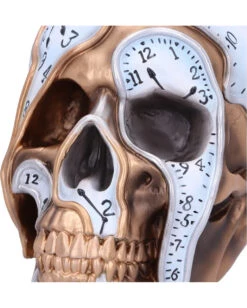 Die Zeit Vergeht Uhren Schädel 17,5cm -Halloween Serien Geschäft time goes by uhren schaedel 175cm time goes by clock skull die zeit vergeht totenkopf gothic deko 53997 5