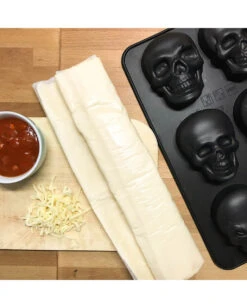 Totenschädel Silikon Backform -Halloween Serien Geschäft totenkopf silikon backform totenschaedel silikon backform skull silicon backing dish 51046 03