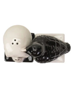 Totenschädel & Rabe Als Salz & Pfefferstreuer -Halloween Serien Geschäft totenkopf und rabe salz und pfefferstreuer skull and raven salt and pepper shaker gothic tischdeko 54743 04