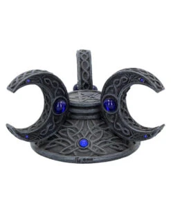 Dreifach Mond Kristallkugel Halter 10cm -Halloween Serien Geschäft triple moon kristallkugel halter triple moon wahrsagekugel halter triple moon crystal ball holder 50793 05