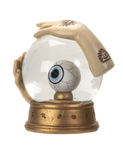 Hellseher Schneekugel Mit Auge 13cm -Halloween Serien Geschäft wahrsage kugel mit auge fortune teller globe with eye spirituelle deko okkulte deko 54739 04
